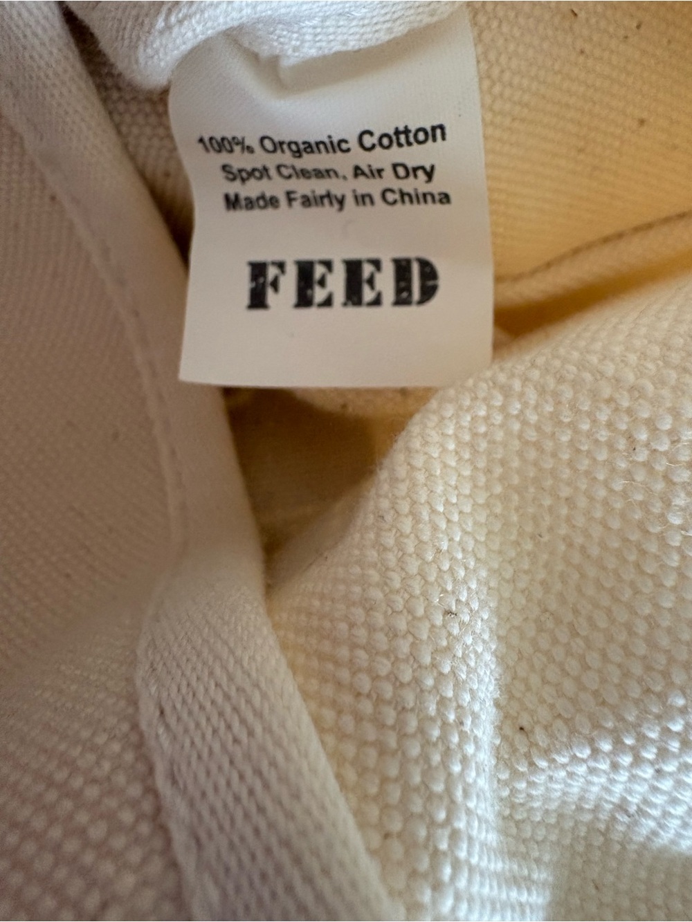 FEED Projects x Aspen Fashion Week 2012 Organic Cotton Canvas Tote Bag FEED 10 - Picture 4 of 5